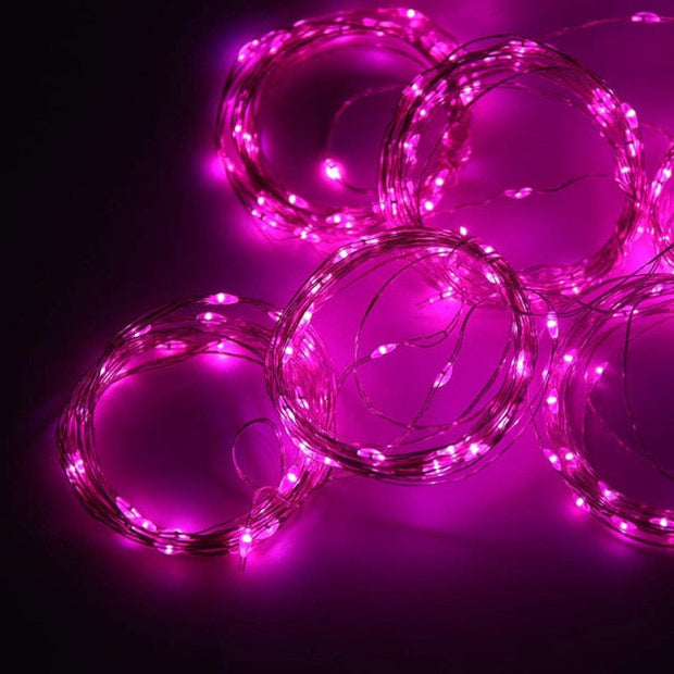 LED Curtain Lamp Garland White Copper String Light