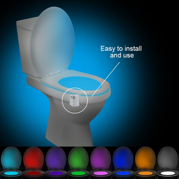 Children 8 Colors Waterproof Toilet LED WC Toilet Lamps