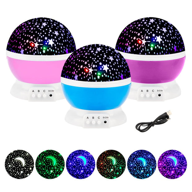 Galaxy Projector Starry Sky Rotating LED Night Light