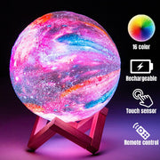 3D Printing Galaxy Moon Lamp Moon Night Light