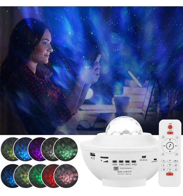 Colorful Starry Sky Galaxy Projector Nightlight