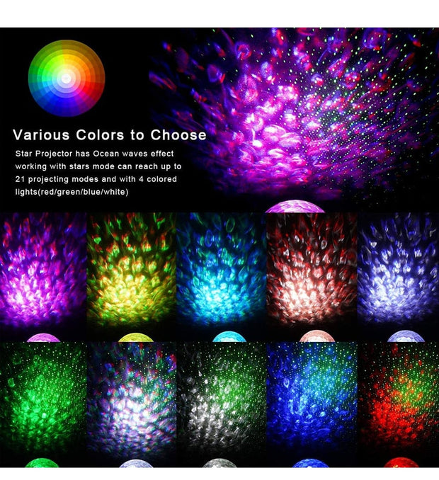 Colorful Starry Sky Galaxy Projector Nightlight