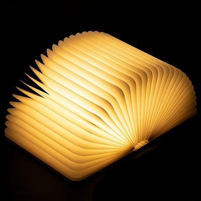 LED Wooden Book Lamp Night Lights Children USB