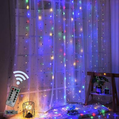 LED Curtain Lamp Garland White Copper String Light