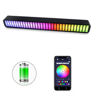 RGB Music Pickup Night Light Voice Control Audio Rhythm Table Lamp
