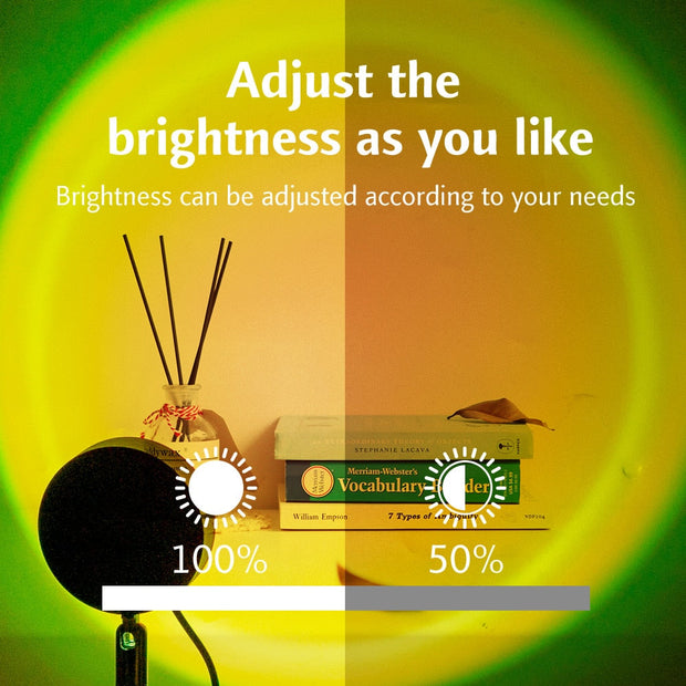 16 Colors Sunset Lamp Led Projector Night Light Living Room